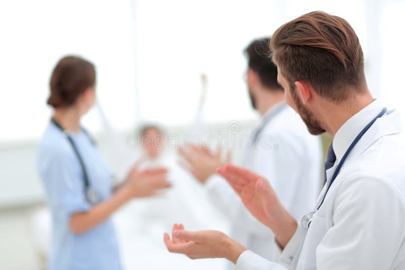 Background image of a group of doctors royalty free stock photo