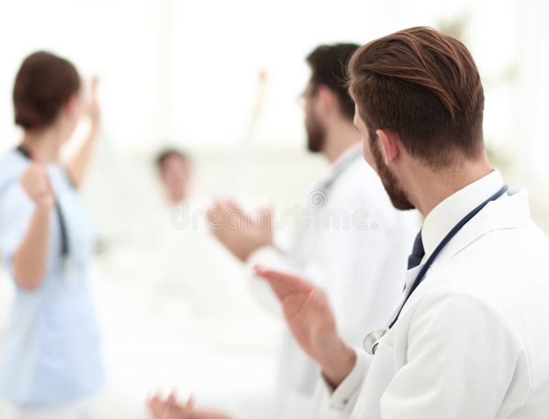Background image of a group of doctors stock photography