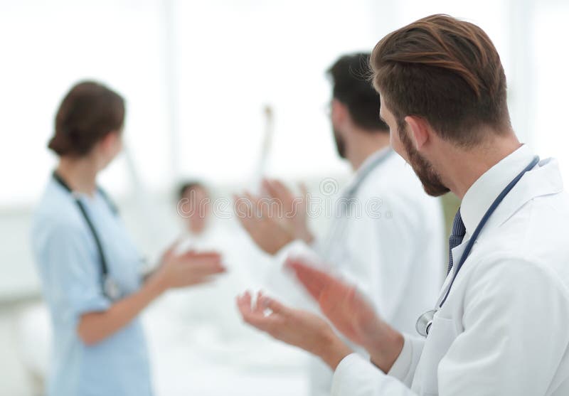 Background image of a group of doctors stock photography