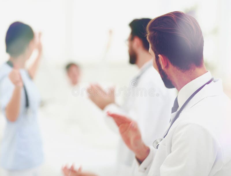 Background image of a group of doctors royalty free stock photos