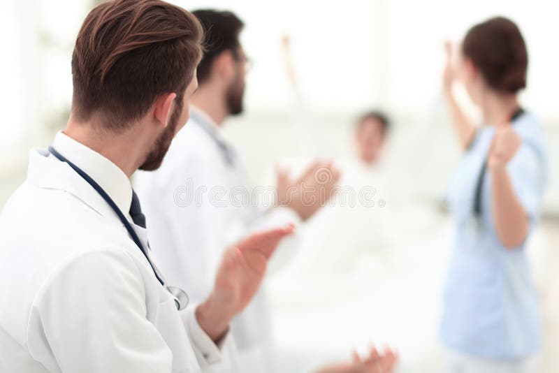 Background image of a group of doctors royalty free stock image
