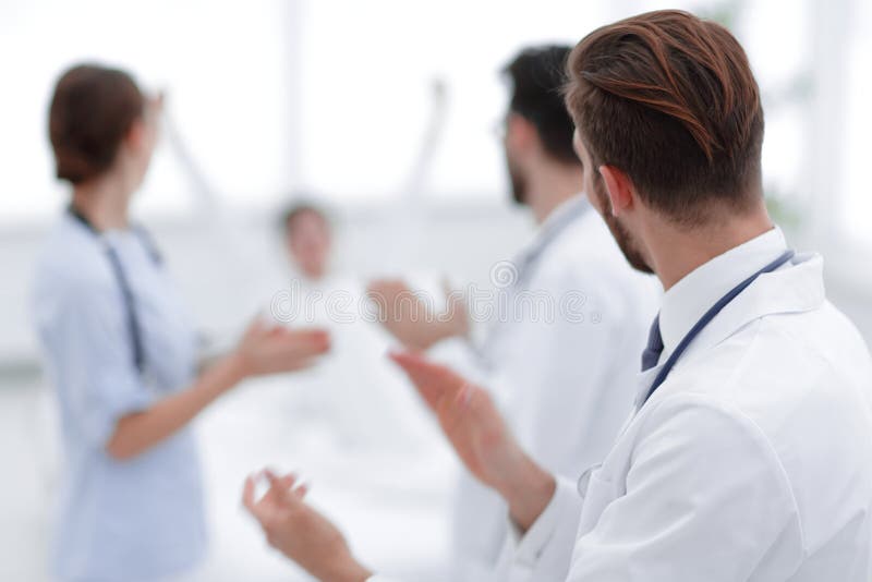 Background image of a group of doctors royalty free stock photo