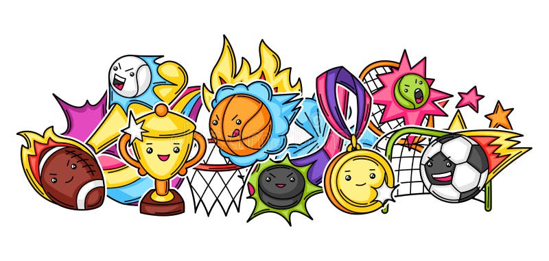 Kawaii Sport Stock Illustrations – 17,354 Kawaii Sport Stock Illustrations,  Vectors & Clipart - Dreamstime