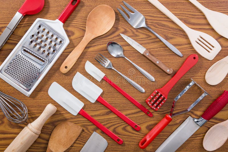 Background of Kitchen Utensils Stock Image Image of kitchen, opener