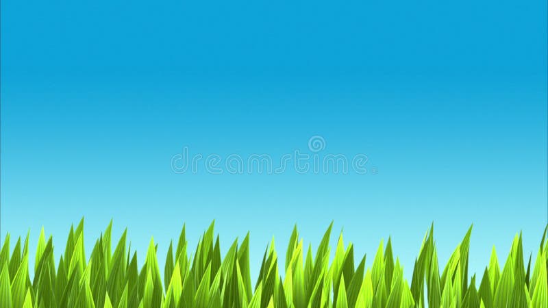 Background with Lush Green Grass and Blue Sky. Stock Footage - Video of  background, picnic: 76417384