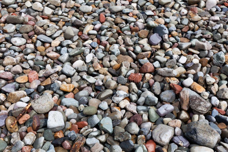 Background Made Of Little Stones On The Beach Colorful Stones On The