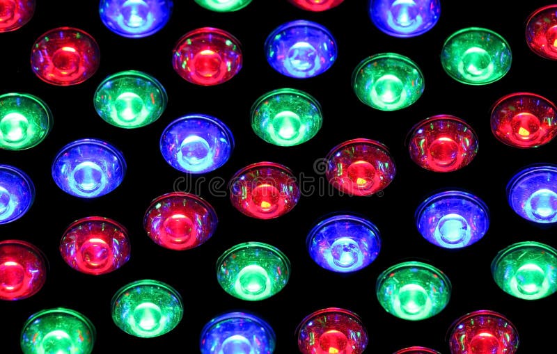 Background of Many Red Blue and Green Lights Stock Photo Image of