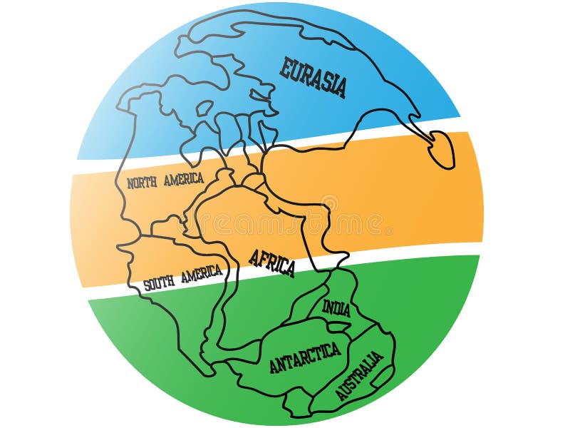 Background map of Pangaea