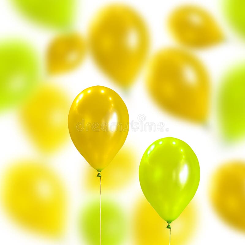 Background from multi-coloured balloons