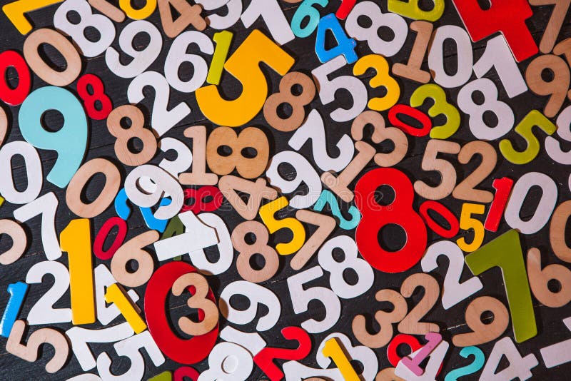 Background or texture of numbers. Finance data concept. Mathematic. Banking or currency. Business and economic growth. stock image