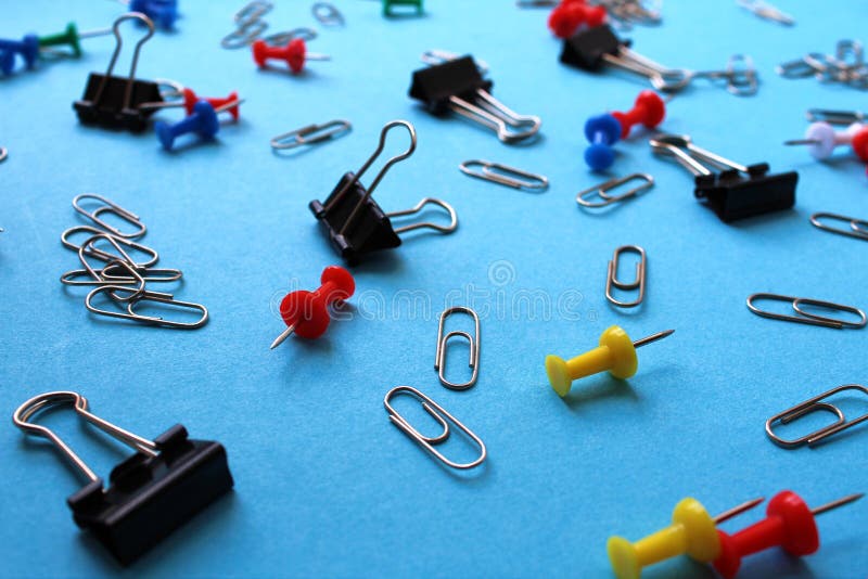 Stationery clips for paper nails and paper clips