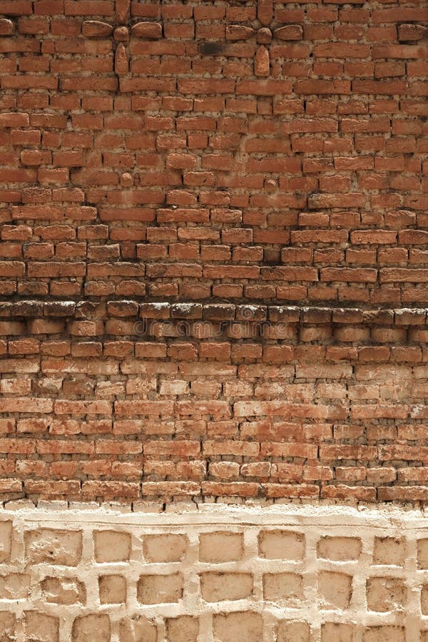 Background of Old Vintage Brick Wall, Red Brick Wall, Texture Stock Photo -  Image of architects, construction: 224830596