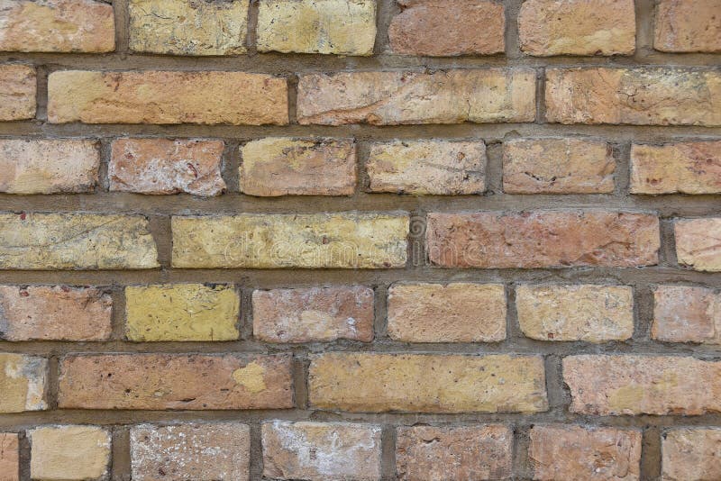 The Texture of the Old Brick Wall of Yellow Brick Stock Photo Image of historical, material