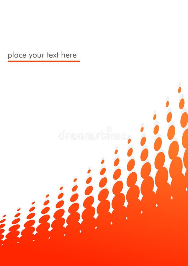 Background with orange circles