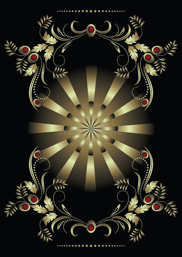 Background with ornament vector illustration