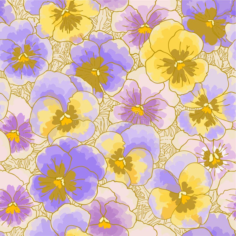 Background with pansy