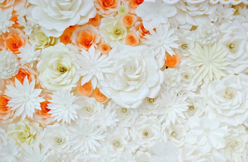 Background of paper-folding flower stock image