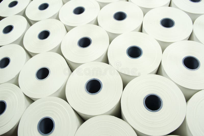 Background from Paper Rolls Stock Photo Image of equipment, texture