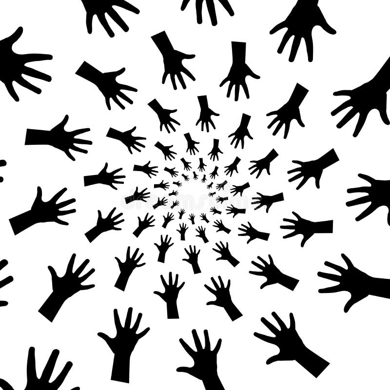 Background Pattern Black And White Spiral Pattern Round Centered Halftone Illustration Ufo Alien Aliens Capture Danger Co Stock Illustration Illustration Of Element Danger