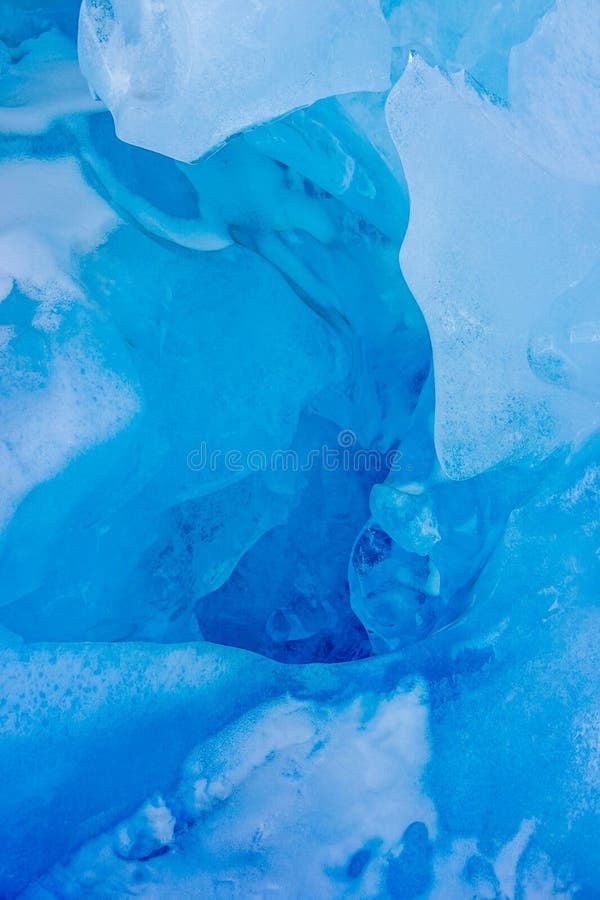 Blue ice of laigu Glacier, Tibet, China