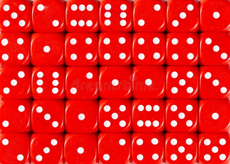 Background pattern of red dices, random ordered royalty free stock images Background pattern of red dices, random ordered royalty free stock images
