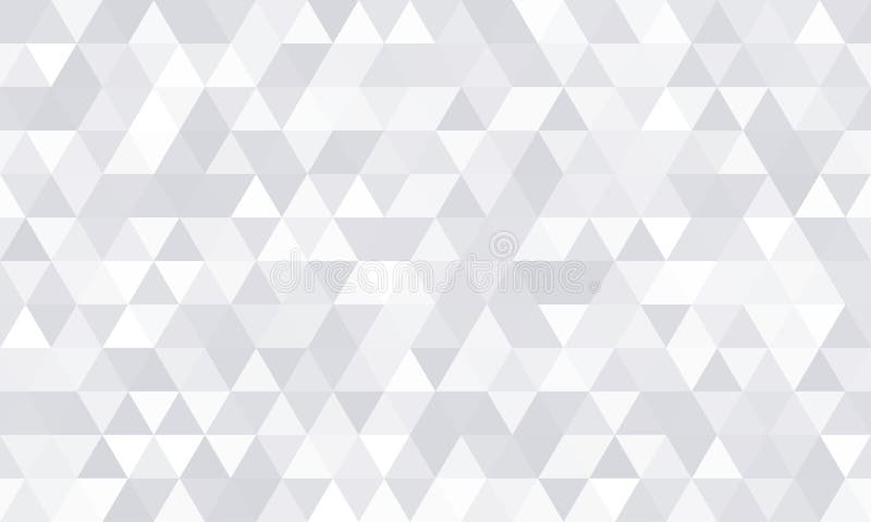 Background pattern, white geometric abstract polygon shape. Vector modern gray minimal mosaic tile, triangular diamond line vector illustration