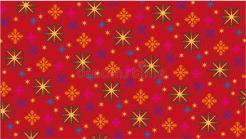 In background are presented many of snow crystals of different s royalty free illustration