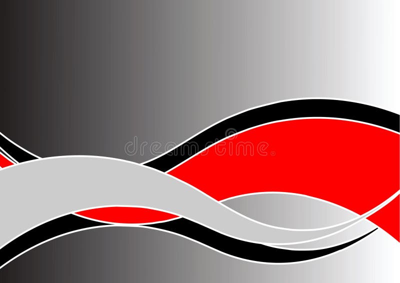 Background with red and black waves.