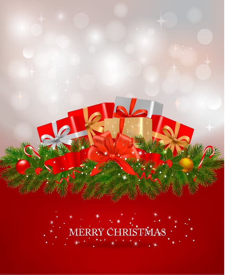 Background with red bow and ribbons. Vector royalty free illustration Background with red bow and ribbons. Vector royalty free illustration