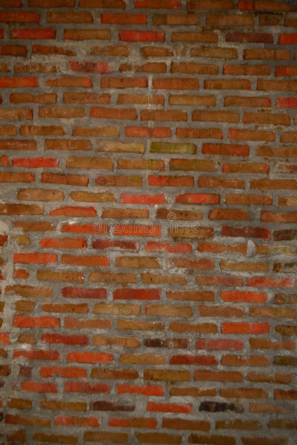 Red Brick Wall Background with Copy Space Stock Image Image of