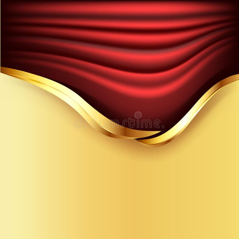 Background with red curtains