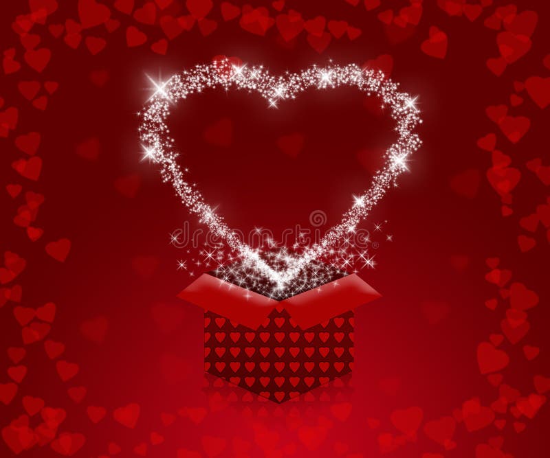 Background with Red Hearts and Gift Box To Valentine S Day. Stock Illustration - Illustration of beauty, decorative: 63903373 Background with Red Hearts and Gift Box To Valentine S Day. Stock Illustration - Illustration of beauty, decorative: 63903373