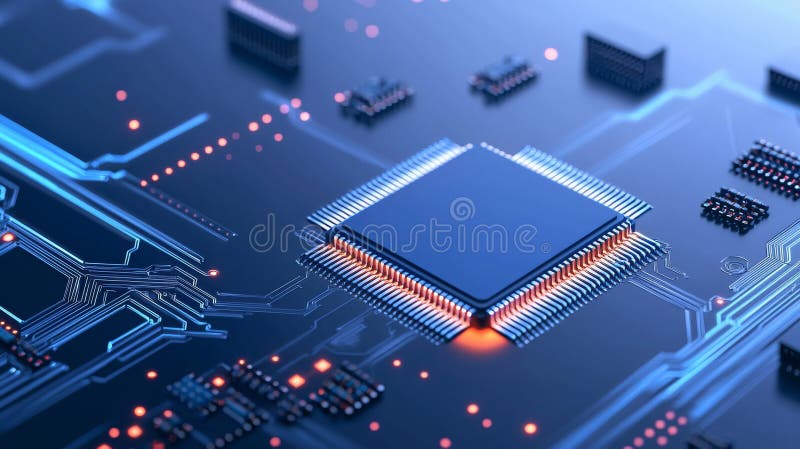 A background representation of AI as a glowing quantum computer surrounded by floating encrypted keys, symbolizing human intelligence and technology melding together. Quantum keys stock images, royalty-free photos and pictures