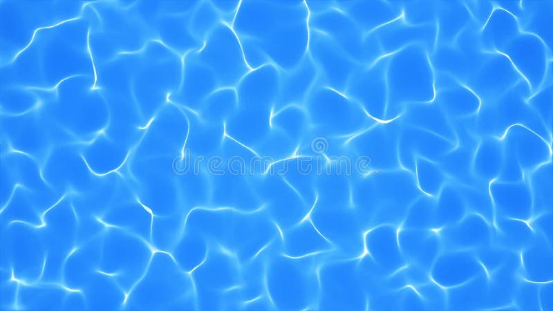 Blue water in the swimming pool