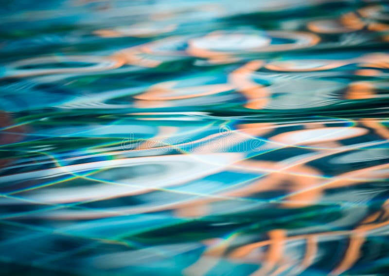 Background of rippled water in swimming pool