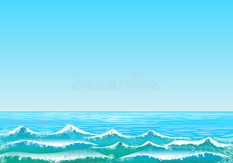 Beach scene stock illustration. Illustration of climate - 4179129