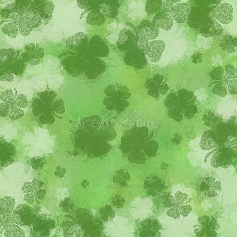 Digitally created background in shamrock toss pattern. Digitally created background in shamrock toss pattern