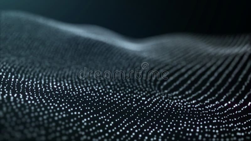 Particle Waves Shiny White royalty free illustration