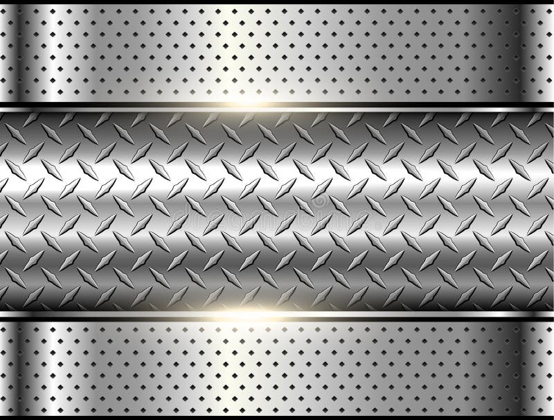 Metal steel strip plate Royalty Free Vector Image