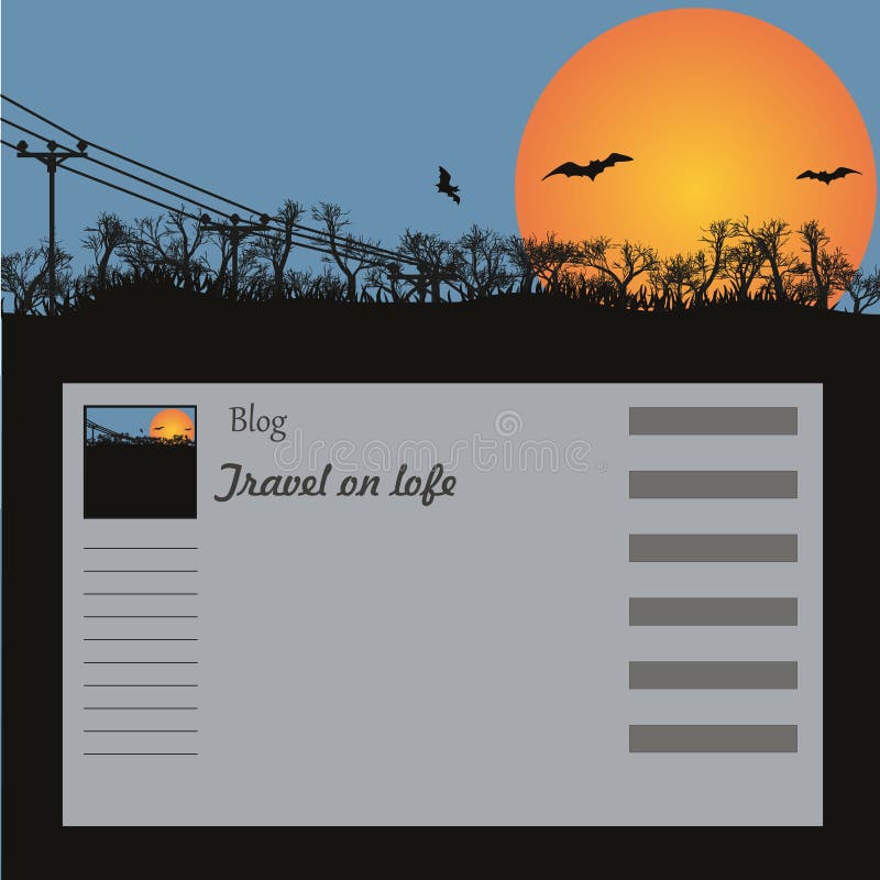 Background for a site, the blog royalty free illustration