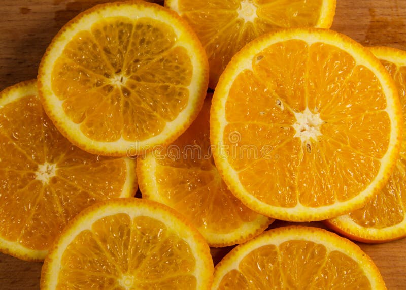 Background of Sliced Juicy Oranges Fruit Stock Image Image of