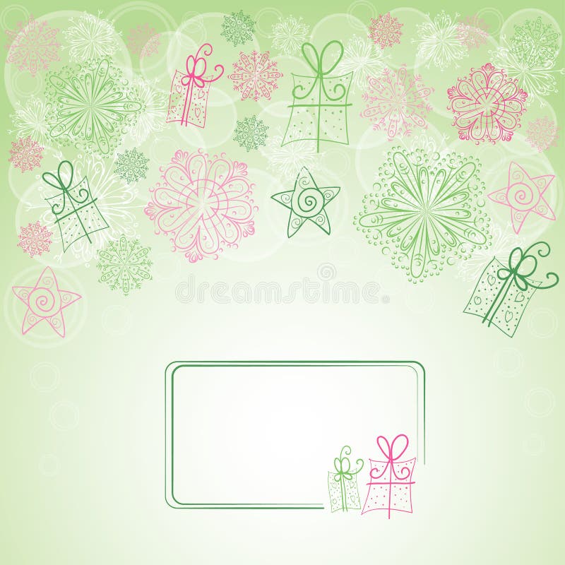 Background with snowflakes