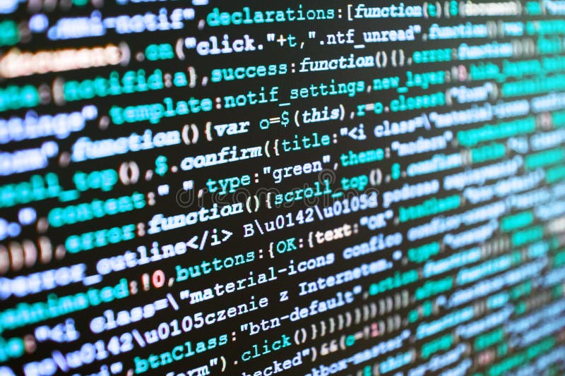 Background of Software Developer Script. Stock Photo - Image of coder,  developer: 124596392