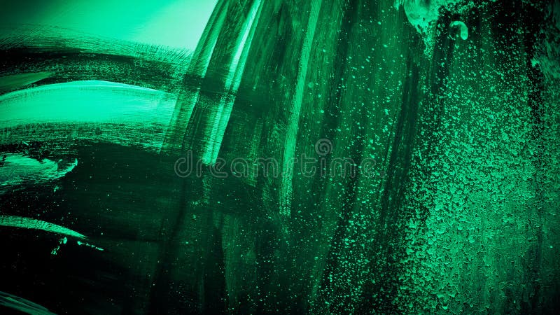 Background splashes of acrylic paints wall, combination of black and green, creative background with shabby paint, loft background royalty free stock images