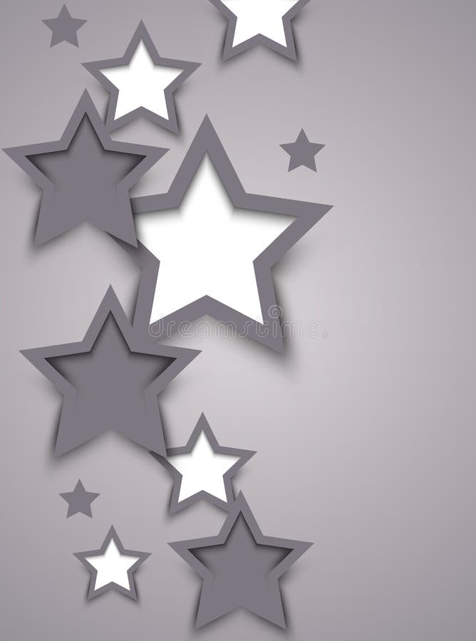 Star Line Divider Silhouette. Simple Vector Illustration Isolated on