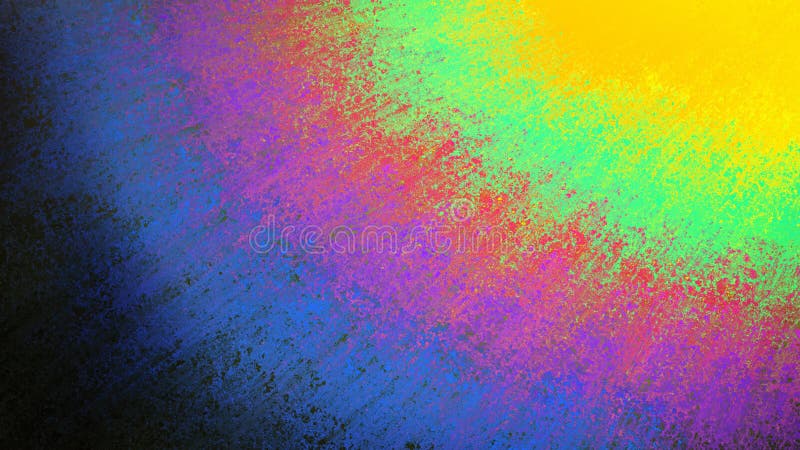 Background with streaks of blue pink purple green yellow red and black in tie dye effect