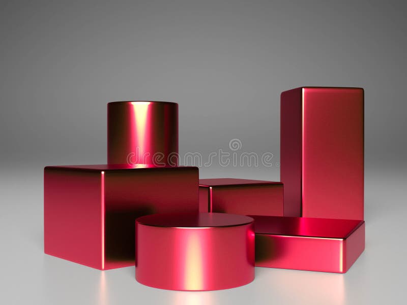 Background studio vector 3d rad rendering with podium and minimal scene, abstract background royalty free illustration