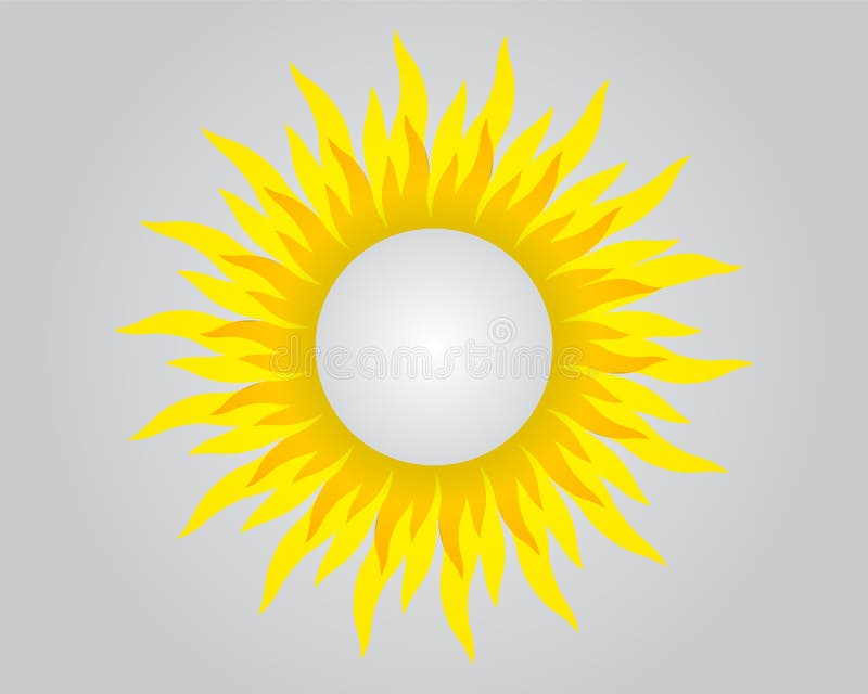 Background with sun and round space for your text