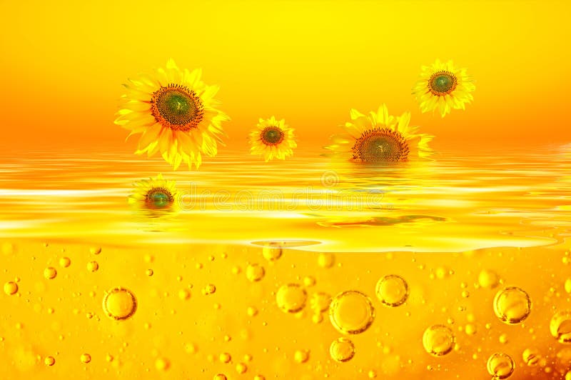 Background for Sunflower Oil. Stock Illustration - Illustration of oily,  kitchen: 78389408