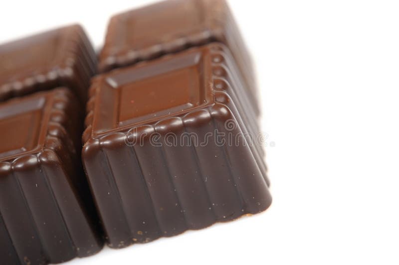 Background of swiss dark chocolates